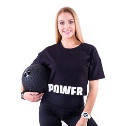 Koszulka treningowa na fitness damska 2skin POWER BLACK. Czarne koszulki damskie 2SkIN, xs, bez wzorów, z bawełny, bez kołnierzyka, bez ramiączek. W wyprzedaży za 59.00 zł.