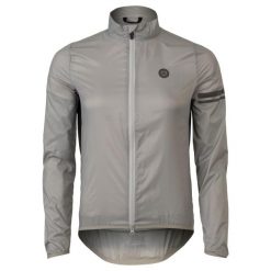 Damska kurtka rowerowa wiatroszczelna Essential szara. Szare kurtki damskie AGU, xl, bez wzorów, z materiału, bez kaptura. Za 306.50 zł.