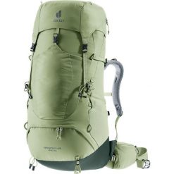 Plecak trekkingowy damski Deuter Aircontact Lite 45 + 10 SL - grove/ivy. Brązowe plecaki Deuter, bez wzorów. Za 849.99 zł.