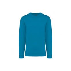 Bluza z okrągłym dekoltem Kariban. Niebieskie bluzy damskie KARIBAN, l, bez wzorów, z bawełny, bez kaptura. Za 128.50 zł.