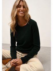 Just Cashmere Kaszmirowy sweter "Vivian" w kolorze ciemnozielonym rozmiar: M. Zielone swetry klasyczne damskie Just Cashmere, m, z kaszmiru, bez kołnierzyka. Za 305.20 zł.