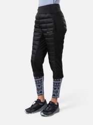 KARI TRAA Spodnie puchowe "Emilie" w kolorze czarnym rozmiar: M. Czarne spodnie dresowe damskie Kari Traa, m, bez wzorów, z poliamidu, z podwyższonym stanem, outdoorowe. Za 437.17 zł.