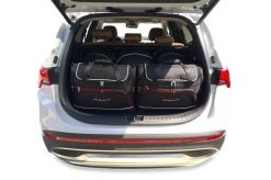 Torby Do Bagażnika Hyundai Santa Fe Hev 2020-2024 5Szt Kjust. Czarne torby podróżne KJUST, bez wzorów, z kauczuku. Za 1,593.00 zł.