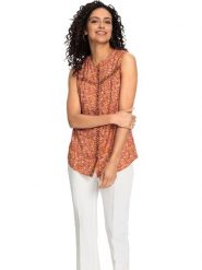 WITT WEIDEN Bluzka w kolorze pomarańczowym rozmiar: 40. Pomarańczowe bluzki damskie WITT WEIDEN, bez wzorów, z wiskozy, bez kołnierzyka, bez ramiączek. Za 30.99 zł.