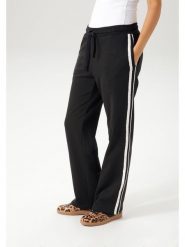 Aniston Spodnie dresowe w kolorze czarnym rozmiar: 46. Czarne spodnie dresowe damskie Aniston, bez wzorów, z dresówki. Za 91.77 zł.