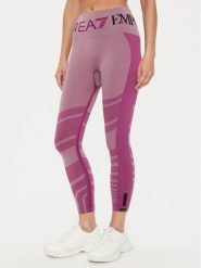 EA7 Emporio Armani Legginsy 6DTP51 TJDGZ 2305 Różowy Slim Fit. Czerwone legginsy damskie EA7 Emporio Armani, s, bez wzorów, z syntetyku, na fitness i siłownię. Za 199.99 zł.