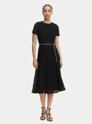 MICHAEL Michael Kors Sukienka codzienna MS683DUKS1 Czarny Regular Fit. Czarne sukienki damskie MICHAEL Michael Kors, bez wzorów, z syntetyku, bez ramiączek. Za 1,229.00 zł.