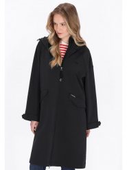 Schmuddelwedda Płaszcz softshellowy w kolorze czarnym rozmiar: L. Czarne płaszcze damskie Schmuddelwedda, l, bez wzorów, bez kaptura. Za 260.99 zł.