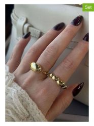 Heliophilia Pierścionki (2 szt.) rozmiar: onesize. Pierścionki damskie Heliophilia, z mosiądzu. Za 108.74 zł.