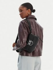 PINKO Torebka Love One Slouchy Zip Mini AI 25-26 PLTT 105345 A2JG Czarny. Czarne torebki klasyczne damskie Pinko, ze skóry, bez dodatków. Za 1,979.00 zł.