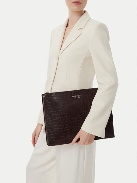 Nine West Aktówka CEO-OFFICE ELEGANCE-LDA9838 Brązowy. Brązowe aktówki damskie Nine West, ze skóry. Za 99.99 zł.