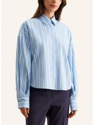 Seidensticker Koszula w kolorze błękitno-białym rozmiar: 42. Niebieskie koszule damskie Seidensticker, bez wzorów, z bawełny, bez kołnierzyka, bez ramiączek. Za 180.91 zł.