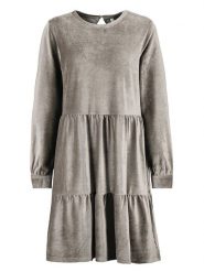 Stitch & Soul Sukienka w kolorze beżowym rozmiar: M/L. Brązowe sukienki damskie Stitch & Soul, bez wzorów, prążkowane, bez ramiączek. Za 48.39 zł.