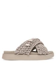 Inuikii Klapki Woven Stones 1004.003.0073 Szary. Szare klapki damskie Inuikii, bez wzorów, z materiału, bez obcasa, bez zapięcia. Za 899.99 zł.