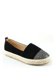 Foreverfolie Espadryle w kolorze czarnym rozmiar: 38. Czarne espadryle damskie Foreverfolie, bez wzorów, bez obcasa. Za 87.81 zł.