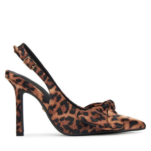 Szpilki DeeZee. Brązowe szpilki damskie DeeZee, bez wzorów, bez obcasa, na szpilce, bez zapięcia. Za 139.99 zł.