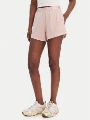 Guess Szorty sportowe O6GD02 KCQP2 Różowy Relaxed Fit. Czerwone spodenki sportowe damskie Guess, s, z aplikacjami, z wiskozy. Za 179.99 zł.