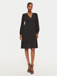 Rinascimento Sukienka koktajlowa CFC0120500003 Czarny Regular Fit. Czarne sukienki damskie Rinascimento, bez wzorów, z syntetyku, wizytowe, bez ramiączek. Za 149.99 zł.