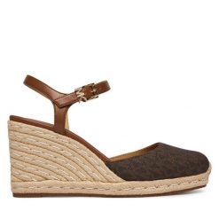 Espadryle MICHAEL Michael Kors. Brązowe espadryle damskie MICHAEL Michael Kors, bez wzorów, bez obcasa. Za 619.99 zł.