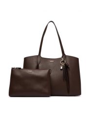 Guess Torebka Melody HWBG97 35230 Brązowy. Brązowe torebki klasyczne damskie Guess, ze skóry, bez dodatków. Za 634.99 zł.