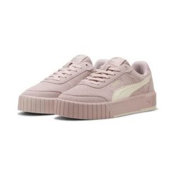 Damskie sneakersy Carina Mia Suede PUMA Mauve Mist Frosted Ivory Pink White. Białe obuwie sportowe damskie Puma, bez zapięcia, tenisowe. Za 329.00 zł.