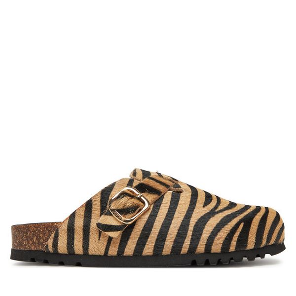 Klapki Scholl. Brązowe klapki damskie Scholl, bez wzorów, bez obcasa, bez zapięcia. Za 619.99 zł.