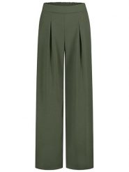 Sublevel Spodnie w kolorze oliwkowym rozmiar: L/XL. Zielone spodnie materiałowe damskie Sublevel, bez wzorów, z materiału. Za 70.24 zł.