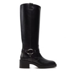 Kozaki Stuart Weitzman. Czarne kozaki damskie Stuart Weitzman, bez obcasa, na słupku, bez zapięcia. Za 4,059.00 zł.