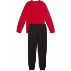 Młodzieżowy dres Essentials z logo No. 1 z bluzą PUMA For All Time Red. Czerwona bluzy damskie Puma, m, bez wzorów, z dresówki, bez kaptura. W wyprzedaży za 119.00 zł.