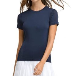 T-shirt Wilson Women's Seamless Pro. Niebieskie t-shirty damskie Wilson, s, bez wzorów, bez kołnierzyka. W wyprzedaży za 235.10 zł.