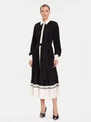 KARL LAGERFELD Sukienka koszulowa A4W13047 Czarny Regular Fit. Czarne sukienki damskie KARL LAGERFELD, bez wzorów, z syntetyku, bez ramiączek. Za 1,129.00 zł.