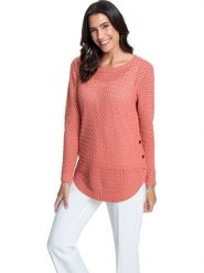 WITT WEIDEN Sweter w kolorze koralowym rozmiar: 42. Czerwone swetry klasyczne damskie WITT WEIDEN, bez kołnierzyka. Za 56.99 zł.