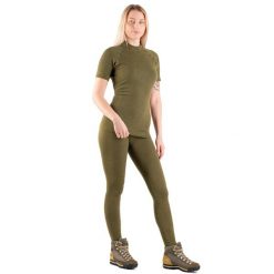 Legginsy termoaktywne damskie Tagart Greenland z wełny merino. Zielone legginsy damskie tagart, xl, bez wzorów, z wełny. Za 269.00 zł.