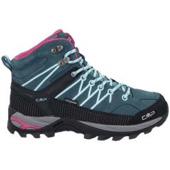 Buty górskie Campagnolo Rigel Mid Trekking Turkusowy. Czarne obuwie trekkingowe damskie Campagnolo, bez zapięcia. W wyprzedaży za 349.99 zł.