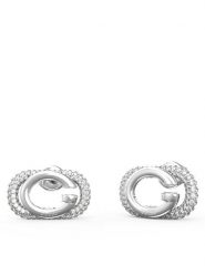 Guess Kolczyki JUBE04 511JW Srebrny. Szare kolczyki damskie Guess, metalowe. Za 189.99 zł.