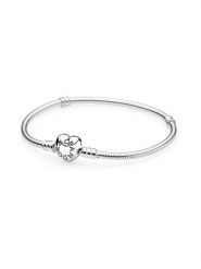 Pandora Srebrna bransoletka rozmiar: 21. Szare bransoletki damskie Pandora, srebrne. Za 230.95 zł.