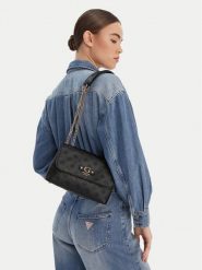 Guess Torebka Dita HWPD76 02210 Czarny. Czarne torebki klasyczne damskie Guess, ze skóry, bez dodatków. Za 589.99 zł.