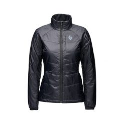 Damska kurtka puchowa Black Diamond Solution 2.0. Czarne kurtki damskie Black Diamond, na zimę, l, bez wzorów, z puchu, bez kaptura. Za 851.50 zł.