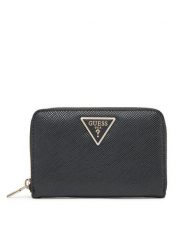 Guess Portfel WZG85 00140 Czarny. Czarne portfele damskie Guess, z aplikacjami, ze skóry. Za 129.99 zł.