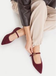 MEXX Baleriny EO-WS1314-01 Bordowy. Czerwone balerinki damskie Mexx, bez wzorów. Za 299.99 zł.