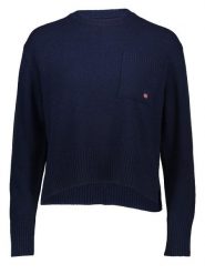 Napapijri Sweter w kolorze granatowym rozmiar: XXL. Niebieskie swetry klasyczne damskie Napapijri, xxl, bez kołnierzyka. Za 241.56 zł.