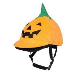 Czapka do kasku jeździeckiego QHP Halloween. Brązowe czapki z daszkiem damskie QHP, bez wzorów, z materiału. Za 219.50 zł.