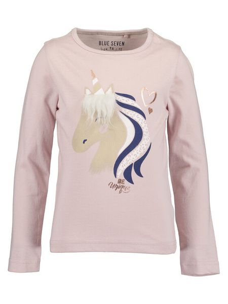 Blue Seven Bluzka 750729 X Różowy Regular Fit. Czerwone bluzki i koszule dziewczęce Blue Seven, bez wzorów, z bawełny, bez kołnierzyka, bez ramiączek. Za 59.99 zł.