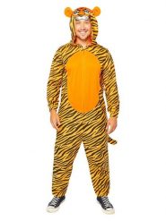 Amscan Kombinezon kostiumowy "Tiger" w kolorze pomarańczowym rozmiar: M/L. Pomarańczowe kombinezony damskie AMSCAN, l, z aplikacjami, bez kołnierzyka, bez ramiączek. Za 104.99 zł.