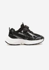 Czarne Buty Sportowe z Metalicznymi Wstawkami Zapinane na Rzep Ameriva. Czarne buty sportowe dziewczęce Born2be, bez zapięcia. Za 84.99 zł.