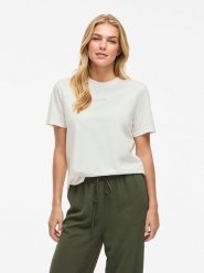 Vila Koszulka w kolorze białym rozmiar: XL. Białe koszulki damskie Vila, xl, bez wzorów, z bawełny, bez kołnierzyka, bez ramiączek. Za 48.16 zł.