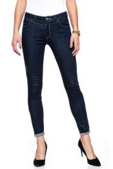 WRANGLER HIGH SKINNY COSY TOUCH W27HRL21N 112128115. Niebieskie rurki damskie Wrangler, bez wzorów, z jeansu, z podwyższonym stanem. W wyprzedaży za 89.99 zł.