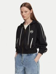 MICHAEL Michael Kors Bluza MR651X2K8N Czarny Regular Fit. Czarne bluzy damskie MICHAEL Michael Kors, xs, bez wzorów, z syntetyku, bez kaptura. Za 789.99 zł.