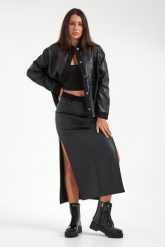 Spódnica z ekoskóry LIU JO. Spódnice damskie Liu Jo, bez wzorów. Za 719.00 zł.