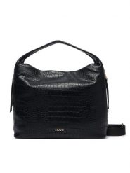 Liu Jo Torebka AF6057 ES042 Czarny. Czarne shopper bag Liu Jo, bez wzorów, ze skóry, bez dodatków. Za 679.99 zł.